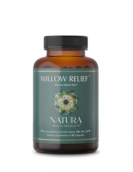 Natura Health Products - Willow Relief, Relieves Minor Pain Supports Healthy Inflammatory Response 90 Capsules