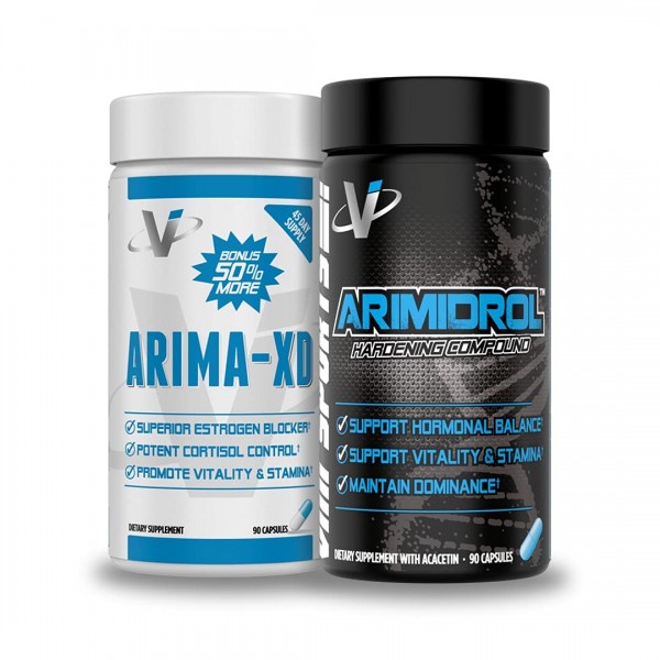 VMI Sports | Arima-XD + Arimidrol Hardening Compound Combo Pack | Estrogen Blocker | Testosterone Booster and Aromatase Inhibitor | Cortisol Blocke...