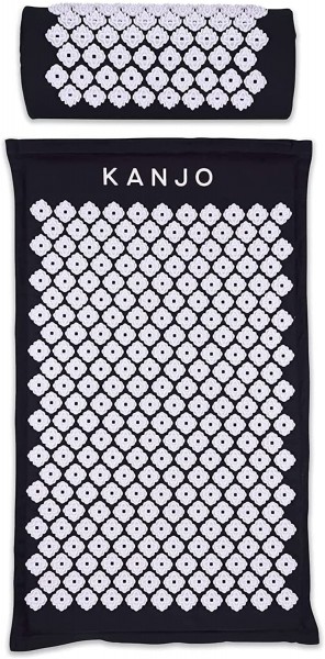 Kanjo Premium Acupressure Mat and Pillow Set for Back Pain Relief & Neck Pain Relief, with Memory Foam Pillow, FSA HSA Eligible, Includes Carry Bag...