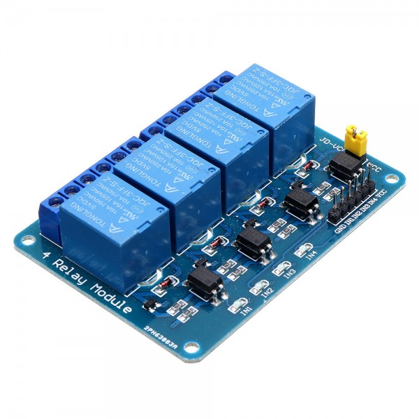 3pcs 5V 4 Channel Relay Module For PIC ARM DSP AVR MSP430 Blue Geekcreit for Arduino - products that work with official