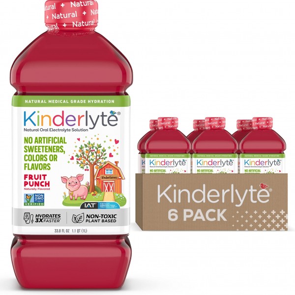 Kinderlyte | Natural Pediatric Electrolyte Solution | Doctor-Formulated for Rapid Rehydration | No Artificial Sweeteners, Colors or Flavors | Kid-F...