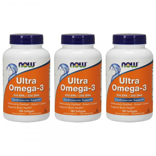 Now Foods Ultra Omega 3, Fish Oil Soft-gels, 540 Count