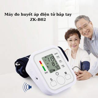 Máy đo huyết áp điện tử bắp tay jziki ZK-B02 (BẢO HÀNH 1 năm - 1 đổi 1 trong 14 ngày)