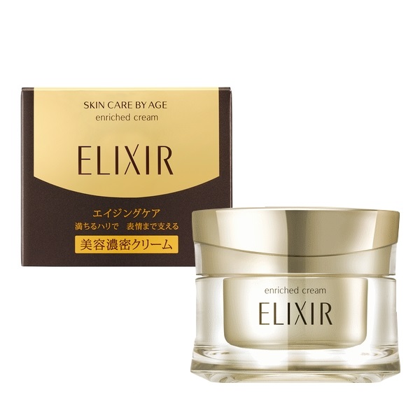 Kem dưỡng đêm chống lão hoá dòng cao cấp Shiseido Elixir Enriched Cream 45g - Japan