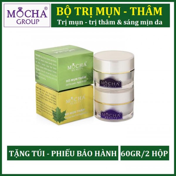 [HCM]Kem Mụn - Bộ MỤN MOCHA 60gram gồm 2 hộp