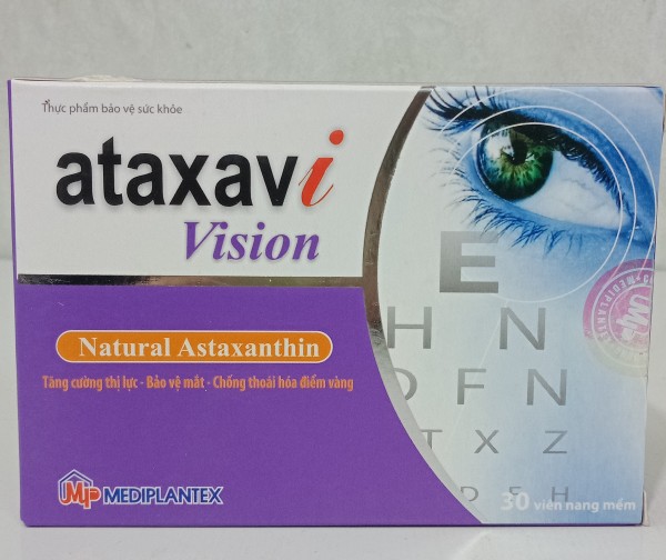 Viên uống bổ mắt ATAXAVI Vision tăng cường thị lực bảo vệ mắt ( hộp 30 viên)